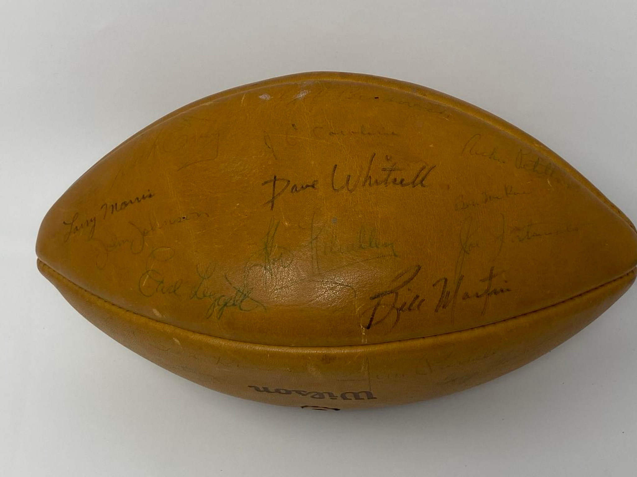 1963 Chicago Bears World Champions Signed Football PSA/DNA COA 41