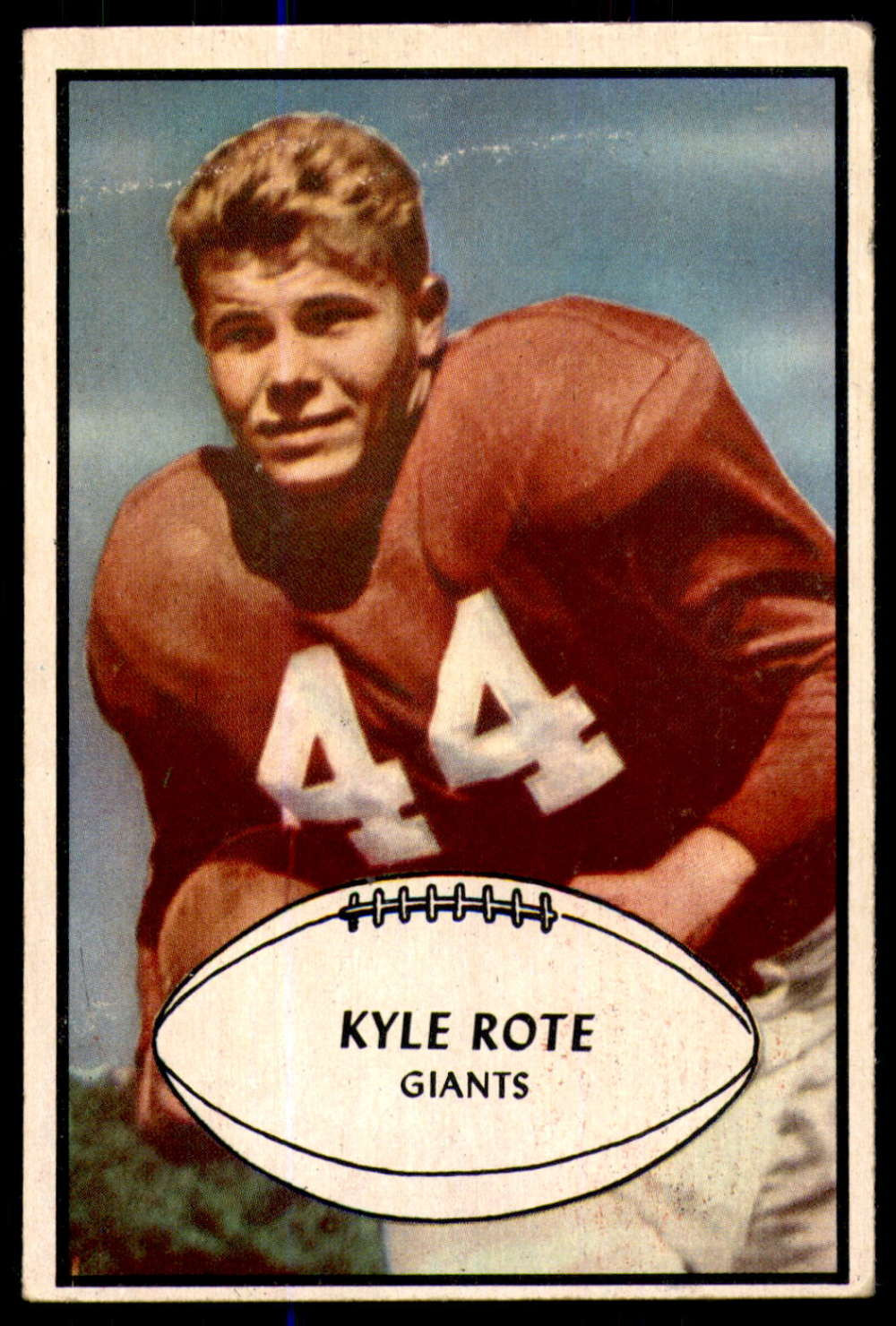 1953 Bowman #25 Kyle Rote Very Good ID: 255311 - Scottsdale Cards 2021