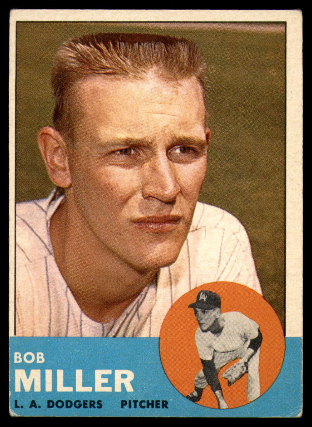 1963 Topps #261 Bob Miller EX Excellent ID: 97239 - Scottsdale Cards