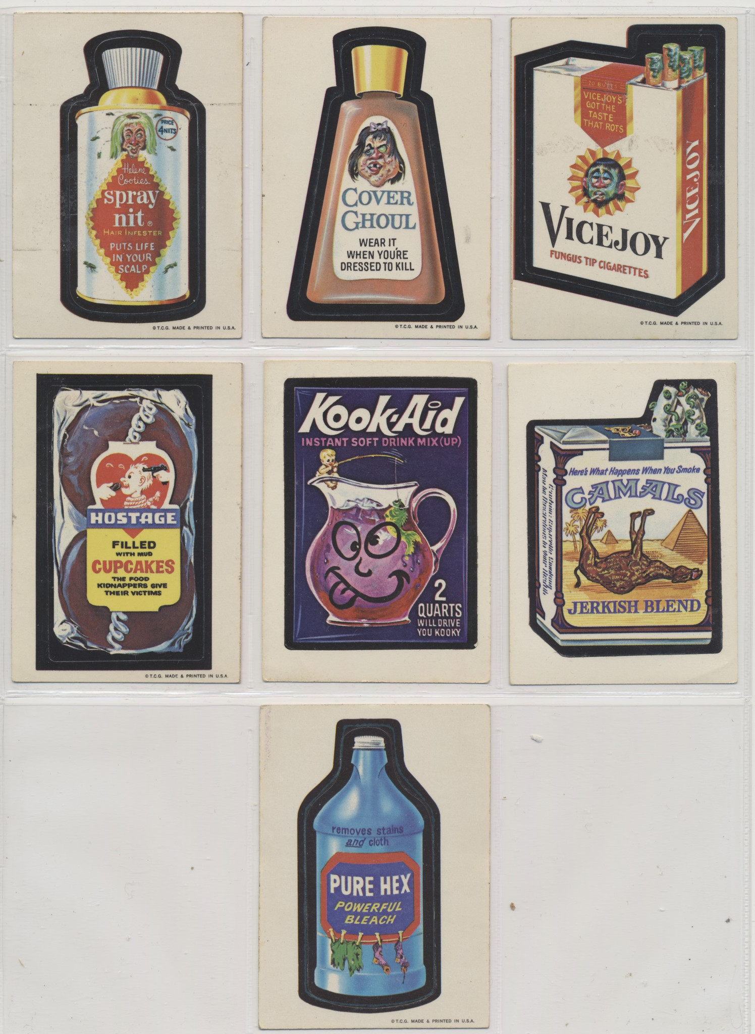1973 Topps Wacky Packages Series 1 White Back 25/30 & Complete Puzzle #* 1973 Topps Wacky Packages Series 1 White Back 25/30 & Complete Puzzle #*