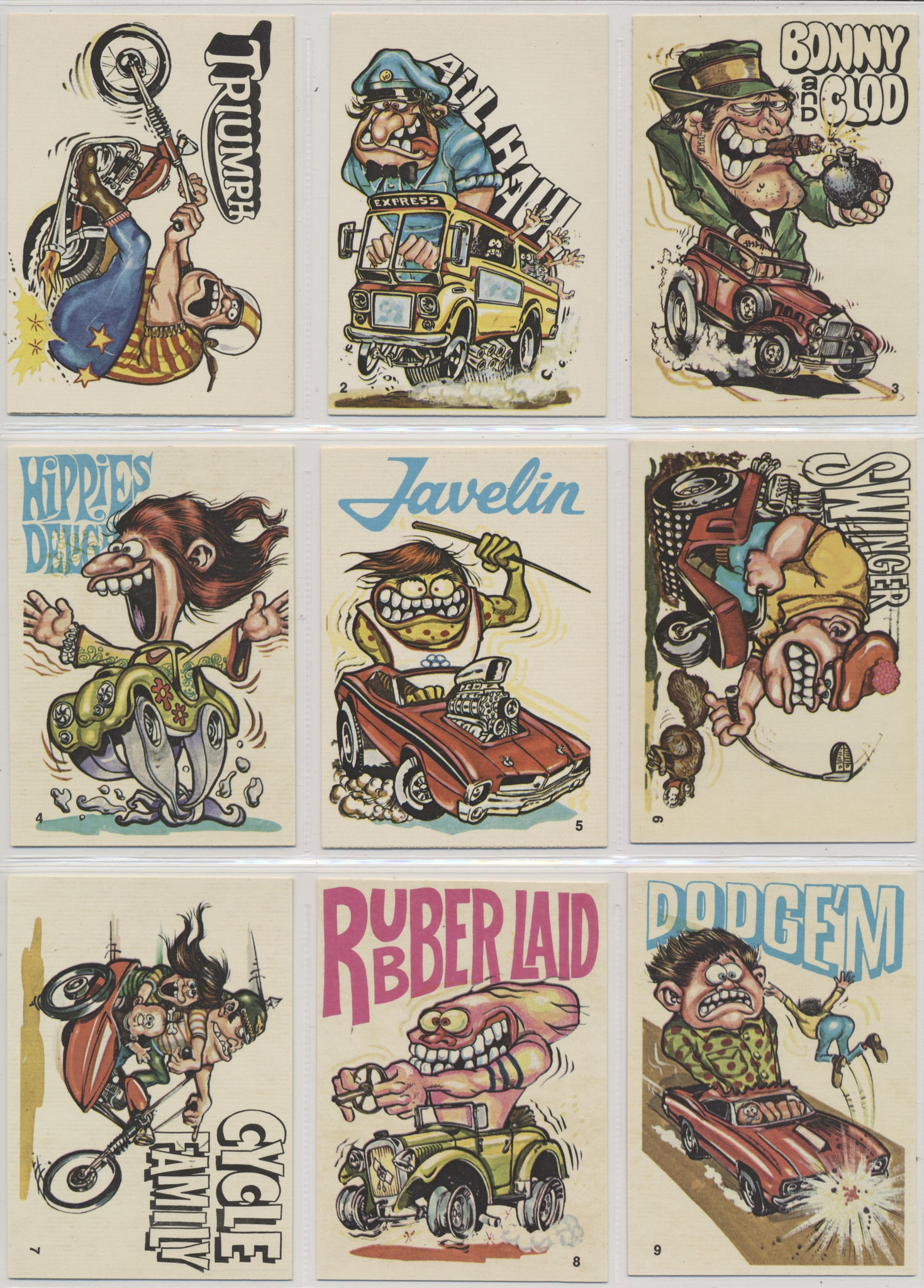 1970 Donruss R8248 Odder Odd Rods Set 66 The Best Of 22 Sets