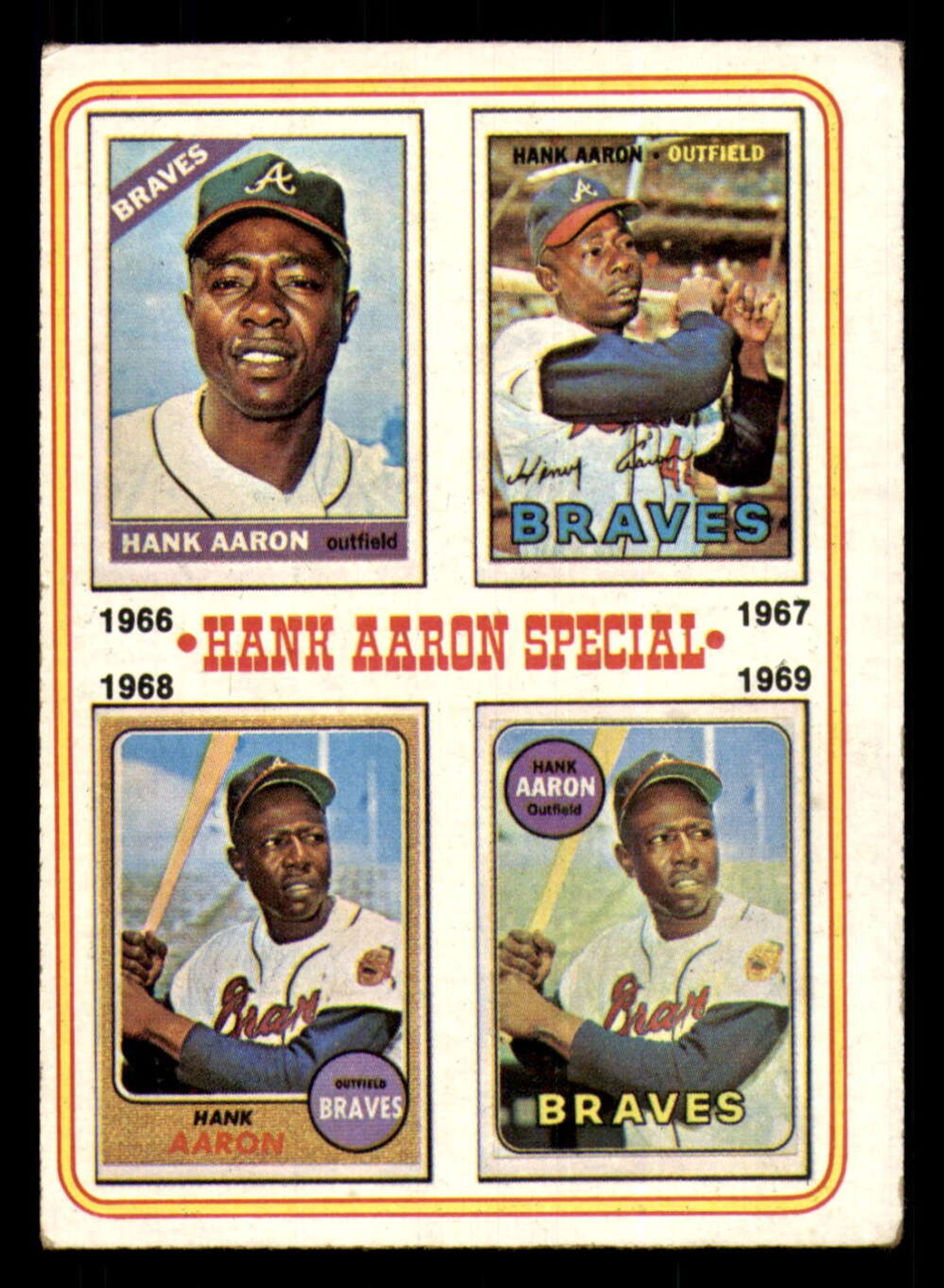 1974 Topps #5 Hank Aaron 1966-69 G-VG ID: 390055 - Scottsdale Cards 2021
