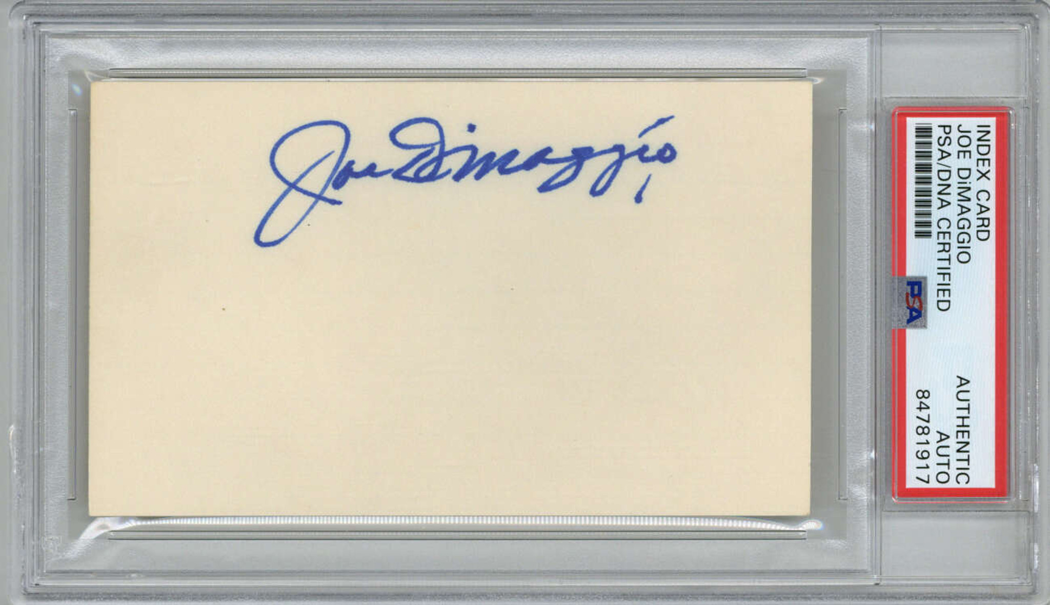 Joe Dimaggio PSA Authentic Auto New York Yankees 