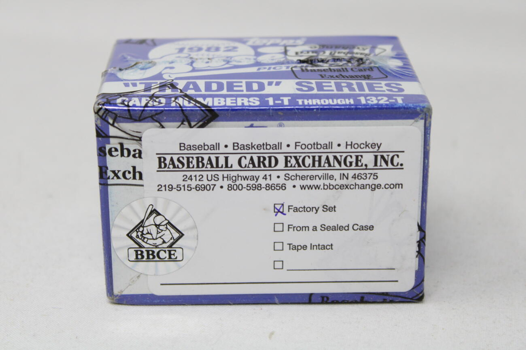 1982 Topps Baseball Traded Factory Set