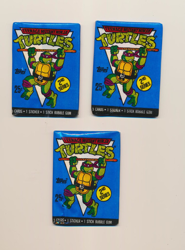 1990 Topps Teenage Mutant Ninja Turtles 2nd Series 25 Cents Wax
