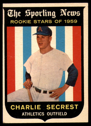 1959 Topps #140 Charlie Secrest RS EX/NM RC Rookie ID: 66581 ...