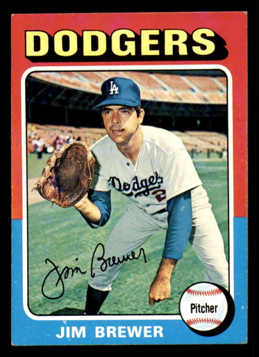 1975 Topps #163 Jim Brewer Ex-Mint - Scottsdale Cards 2021