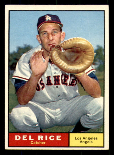 1961 Topps #448 Del Rice Excellent - Scottsdale Cards