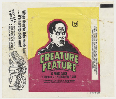 1980 Topps Creature Feature Wrapper #*sku37048