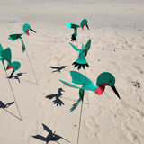 FDB's Hummingbirds move with the breeze atop a 35" stake.