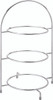Chrome 3 Tier Plate Stand - 17"