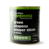 FONTINELLA - SLICED GREEN JALAPENOS - 3KG