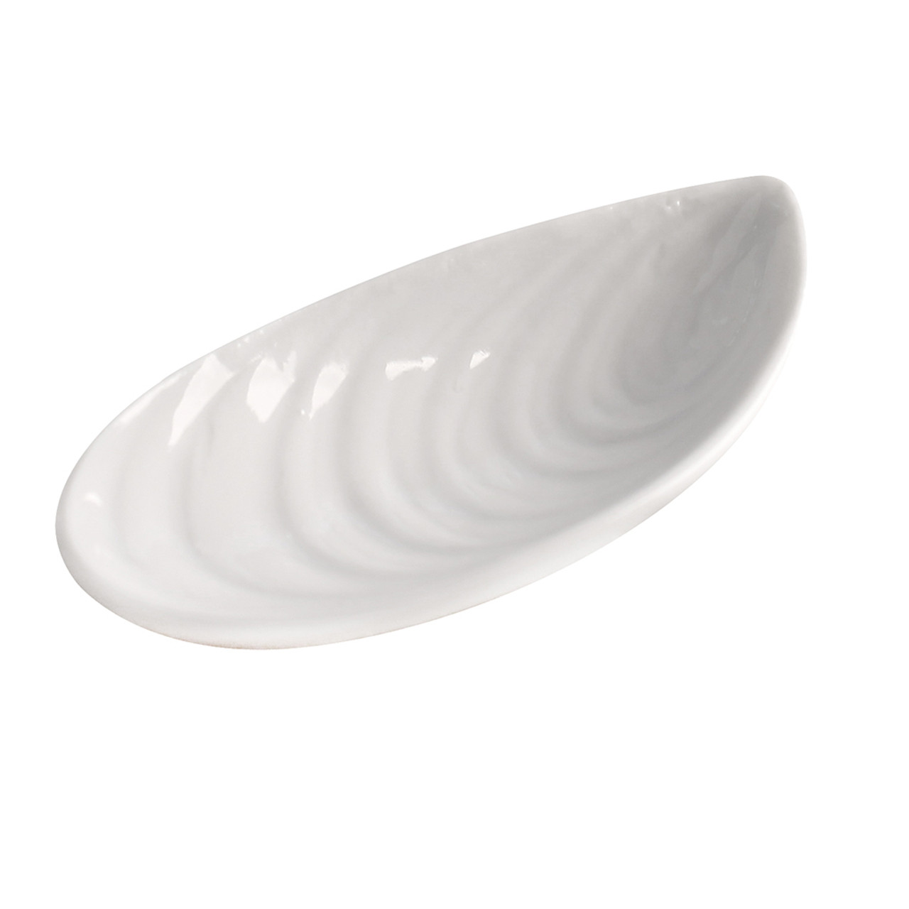 Porcelain Mussel Tasting Spoon