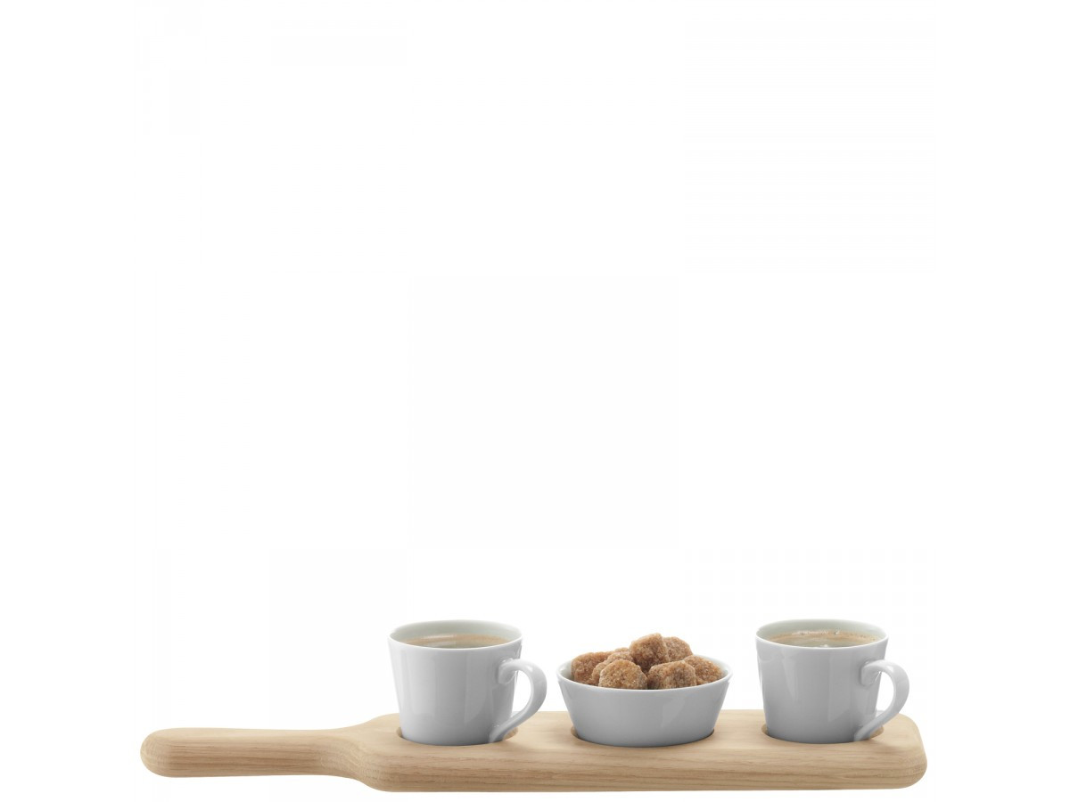 LSA Paddle Duo Espresso Set Oak Paddle 36cm