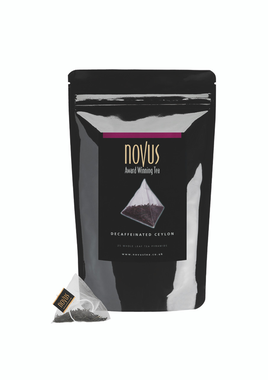 NOVUS DECAFFEINATED CEYLON TEA X 25 PYRAMID