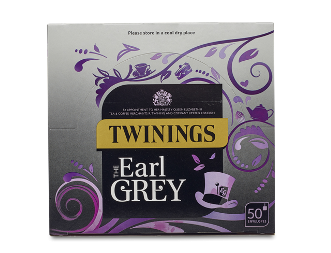 TWININGS EARL GREY TEA ENVELOPES x 50