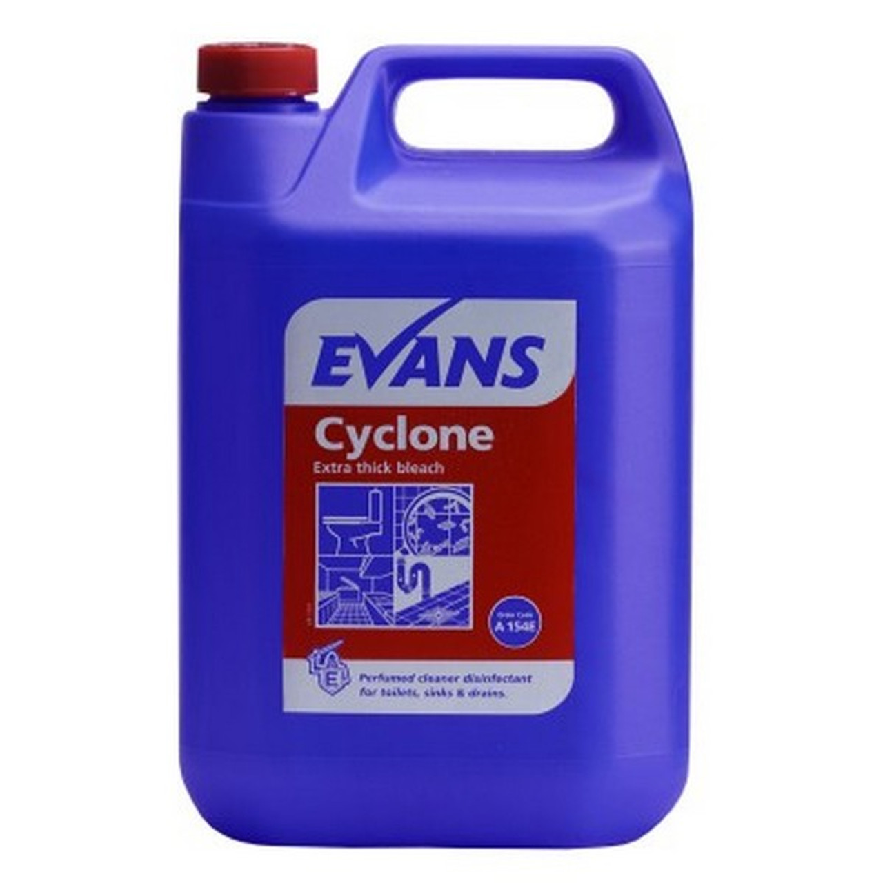 EVANS CYCLONE EXTRA THICK BLEACH 5L