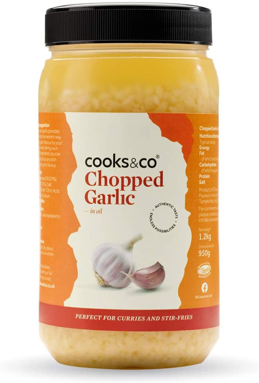 COOKS & CO - CHOPPED GARLIC IN OIL - 1.2KG