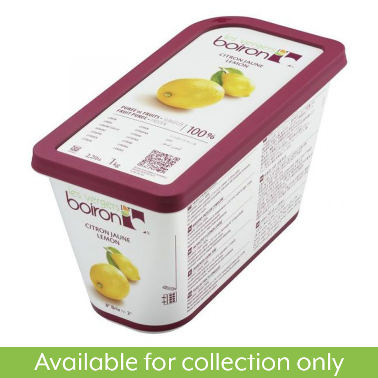 BOIRON FROZEN LEMON PUREE 1KG