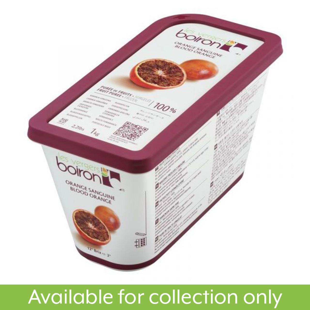 BOIRON FROZEN BLOOD ORANGE PUREE 1KG