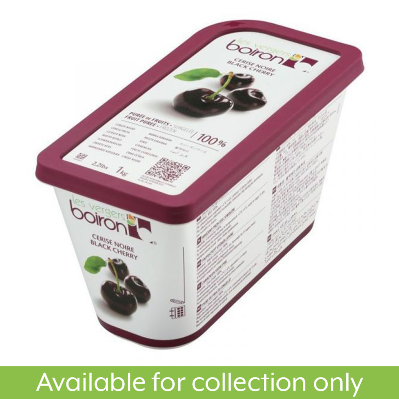 BOIRON FROZEN BLACK CHERRY PUREE 1KG