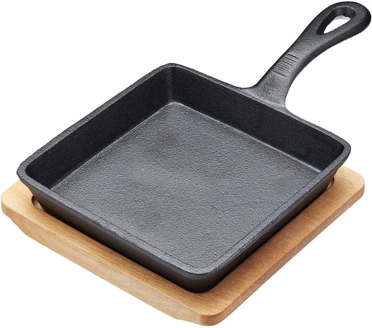 ARTESA - CAST IRON SMALL FRY PAN WITH BOARD 15cm