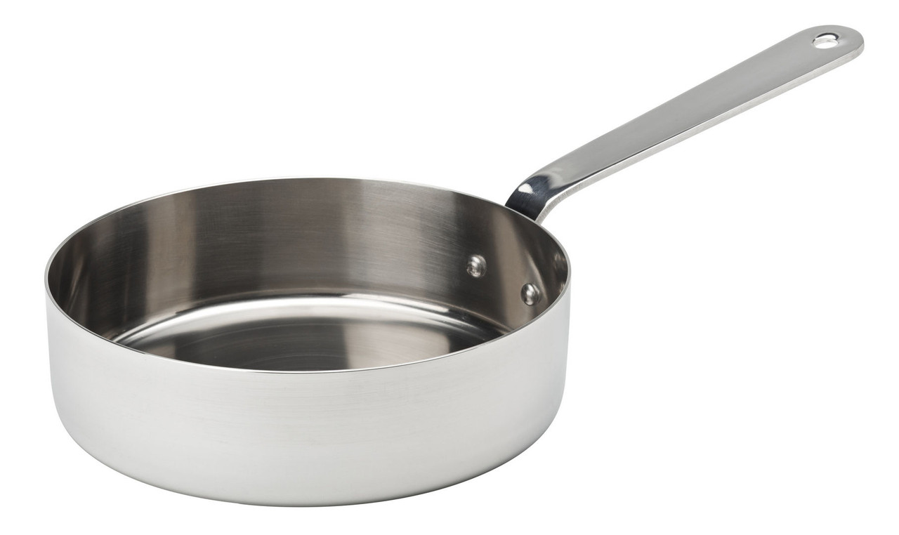 STAINLESS STEEL PRESENTATION FRYPAN 4.75”