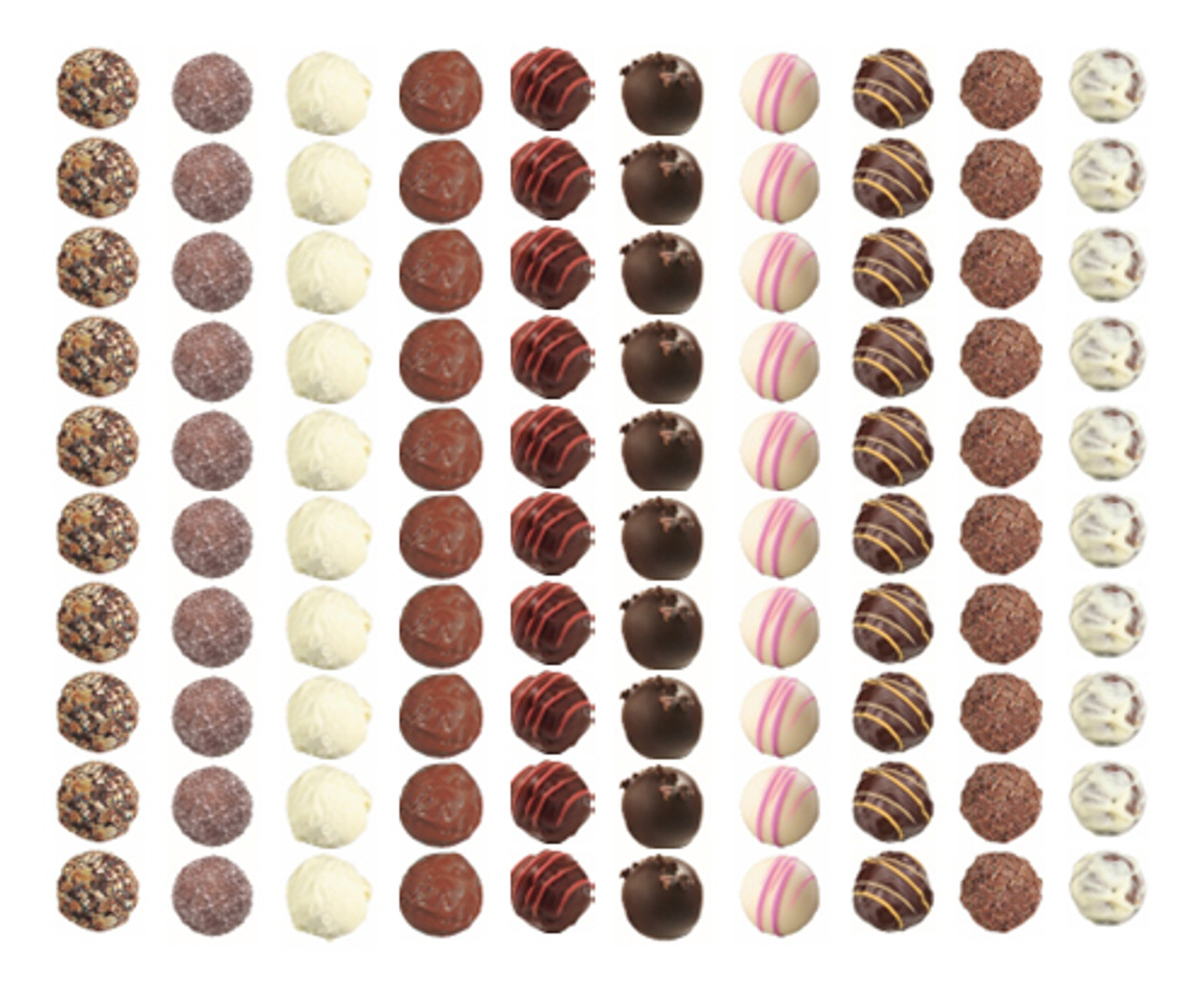 HOS - ASSORTED BELGIUM TRUFFLES  SELCTION -100 pcs