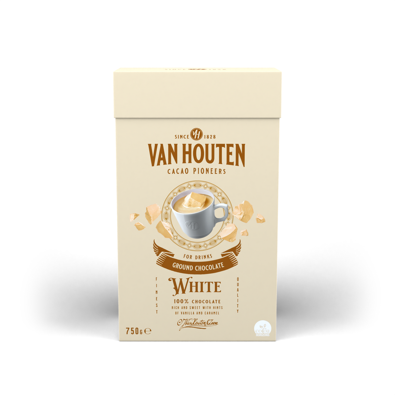 VAN HOUTEN - GROUND HOT CHOCOLATE (WHITE) - 750g