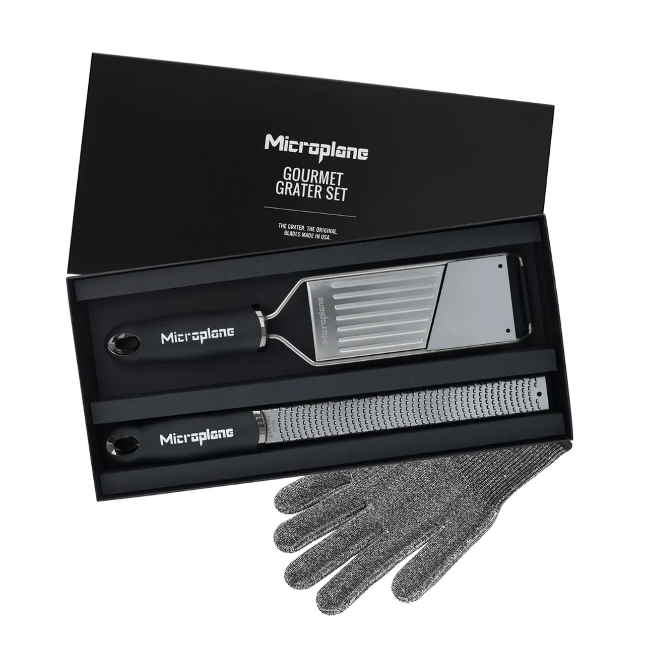 MICROPLANE - GOURMET GRATER SET WITH GLOVE