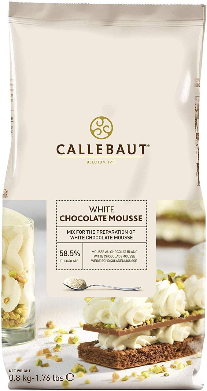 CALLEBAUT WHITE CHOCOLATE MOUSSE - 800G - Infusions Limited