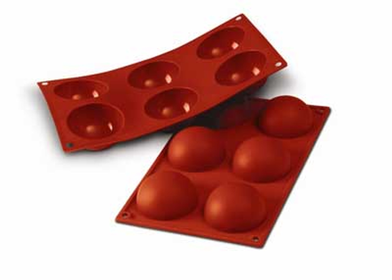 Silicone Mould - Hemisphere - 6 Hole