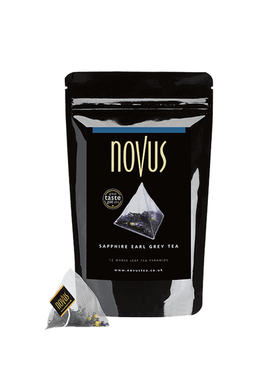 NOVUS SAPPHIRE EARL GREY TEA x 100 PYRAMID