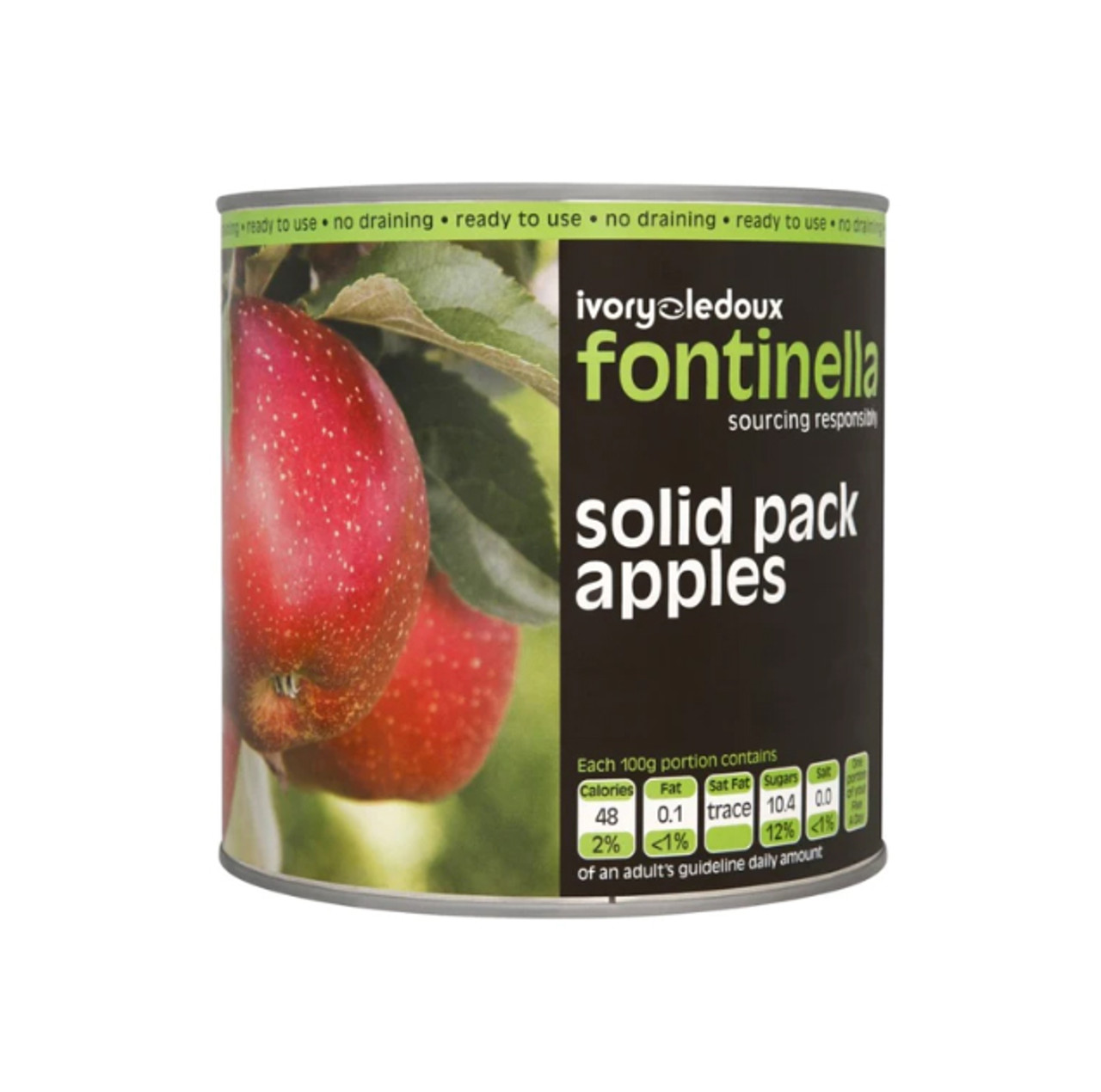 FONTINELLA - SOLID PACK APPLES - 2.6KG