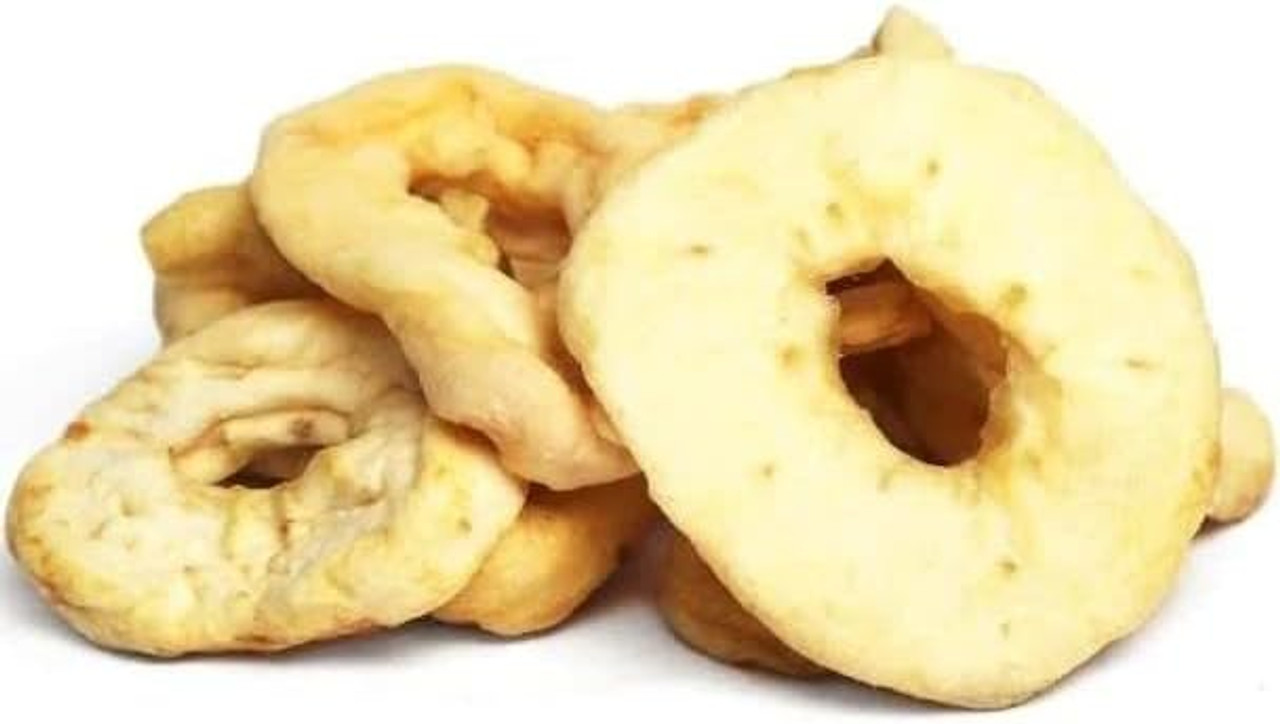 A pile of dried apple rings