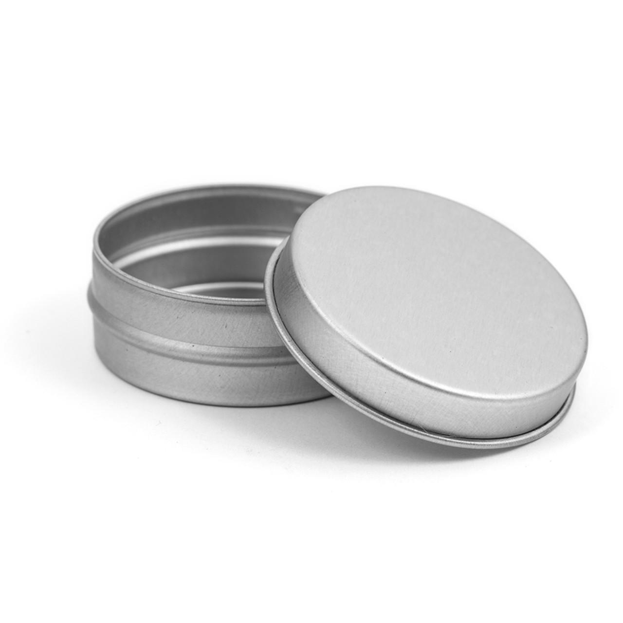 Round Silver Aluminium Tin Screw Lid