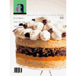 Art Culinaire #103 hardback features picnic, tapas and trifle recipes with global chef insights, techniques and photography.