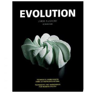 Evolution by Jordi Puigvert contains 60 recipes, 20 techniques, and step-by-step photography exploring modern pastry ingredients and methods. Bilingual edition, hardback, 240 pages. Evolution by Jordi Puigvert contains 60 recipes, 20 techniques, and step-by-step photography exploring modern pastry ingredients and methods. Bilingual edition, hardback, 240 pages.