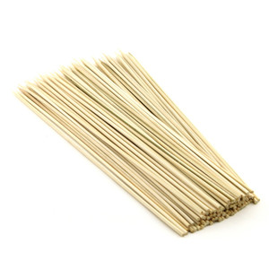 Pack of 100 Bamboo Skewers 6'' (15cm). Strong, eco-friendly BBQ skewers made from 100% bamboo. Perfect for kebabs, satays, fruit skewers & cocktail garnishes. Pack of 100 Bamboo Skewers 6'' (15cm). Strong, eco-friendly BBQ skewers made from 100% bamboo. Perfect for kebabs, satays, fruit skewers & cocktail garnishes.
