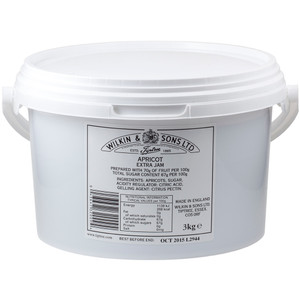 Tiptree Apricot Jam 3kg with a smooth, fruity flavour. Perfect for baking, glazing, desserts and catering use in cafés, hotels and home kitchens. Tiptree Apricot Jam 3kg with a smooth, fruity flavour. Perfect for baking, glazing, desserts and catering use in cafés, hotels and home kitchens.