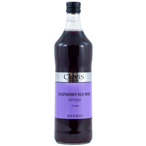 Clovis Raspberry Red Wine Vinegar 1L is a fruity blend of French red wine vinegar & tangy raspberries. Perfect for dressings, marinades, sauces & glazes. Clovis Raspberry Red Wine Vinegar 1L is a fruity blend of French red wine vinegar & tangy raspberries. Perfect for dressings, marinades, sauces & glazes.