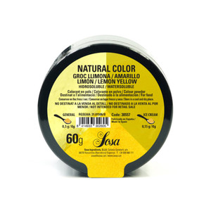 Sosa Lemon Yellow Colouring Powder 60g gives icings, cakes, and sugar work a radiant yellow. Water-soluble, concentrated, and flavour neutral. Sosa Lemon Yellow Colouring Powder 60g gives icings, cakes, and sugar work a radiant yellow. Water-soluble, concentrated, and flavour neutral.