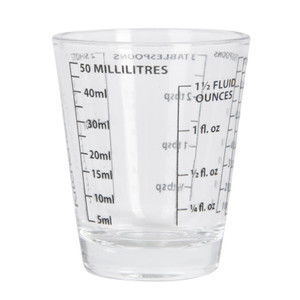 Shop the KitchenCraft Mini Measuring Glass 50ml. A compact measuring glass with clear conversions (tsp, tbsp, ml, fl.oz, shots), ideal for baking, cooking, and cocktail making. Shop the KitchenCraft Mini Measuring Glass 50ml. A compact measuring glass with clear conversions (tsp, tbsp, ml, fl.oz, shots), ideal for baking, cooking, and cocktail making.