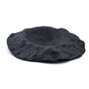 Pordamsa Crater Glass Bowl 22cm in matt black glass, perfect for serving salads, desserts or snacks with a striking modern crater-inspired design. Pordamsa Crater Glass Bowl 22cm in matt black glass, perfect for serving salads, desserts or snacks with a striking modern crater-inspired design.