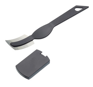 Home Made 15cm Dough Scoring Lame with stainless steel blade and wooden handle, ideal for scoring artisan bread and sourdough loaves. Home Made 15cm Dough Scoring Lame with stainless steel blade and wooden handle, ideal for scoring artisan bread and sourdough loaves.