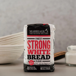 Marriages Finest Strong White Bread Flour 1.5kg. High protein flour for bread, rolls, pizza and pastry. Great Taste Award winning bread flour. Marriages Finest Strong White Bread Flour 1.5kg. High protein flour for bread, rolls, pizza and pastry. Great Taste Award winning bread flour.