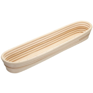 Home Made Baguette Proving Basket crafted from natural rattan. Ideal for shaping dough and baking perfect crisp baguettes at home or in professional kitchens. Home Made Baguette Proving Basket crafted from natural rattan. Ideal for shaping dough and baking perfect crisp baguettes at home or in professional kitchens.