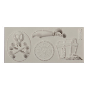 Pirate Silicone Mould. Food-safe silicone for cakes, chocolates, jellies or crafts. Create skulls, swords and treasure box designs with ease. Pirate Silicone Mould. Food-safe silicone for cakes, chocolates, jellies or crafts. Create skulls, swords and treasure box designs with ease.