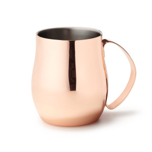 BarCraft Double Walled Moscow Mule Mug 370ml. Stainless steel with copper finish, keeps cocktails icy cold without condensation. Durable and stylish design. BarCraft Double Walled Moscow Mule Mug 370ml. Stainless steel with copper finish, keeps cocktails icy cold without condensation. Durable and stylish design.