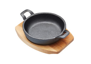 Cook and serve individual portions with the Artesa Cast Iron Mini 12.5cm Gratin Dish and wooden base. Durable, stylish and ideal for oven to table dining. Cook and serve individual portions with the Artesa Cast Iron Mini 12.5cm Gratin Dish and wooden base. Durable, stylish and ideal for oven to table dining.